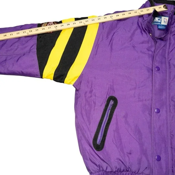 Vtg Starter Utah Jazz Puffer Jacket Mens Medium‎ NBA Basketball 90's